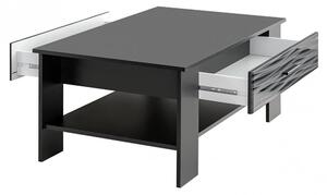 Konferenční stolek Blade 4 černý/Sahara lesk - HALMAR