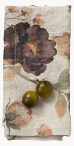 Sada lněných ubrousků Vintage Roses, 2 díly