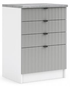 Kuchyňská skříňka spodní 60 cm - LAM SZ60 4SZ - Dvířka CINDY
