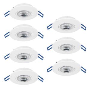 Eglo 300186 - SADA 7xLED Podhledové svítidlo GEDREZ LED/4,9W/230V pr. 9 cm bílá