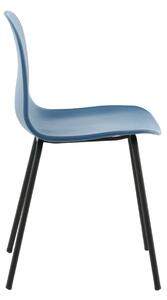 Jídelní židle Arctic, 2ks, modrá, S49xD47,5xV82
