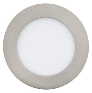 EGLO LED zápustné koupelnové chytré osvětlení FUEVA-Z, 5,4W, 12cm, kulaté, stříbrné 900112