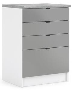 Kuchyňská skříňka spodní 60 cm - LAM SZ60 4SZ - Dvířka LETTY