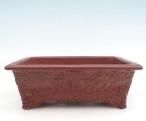 E-bonsai Keramická bonsai miska 25,5 x 18,5 x 9 cm hnědá