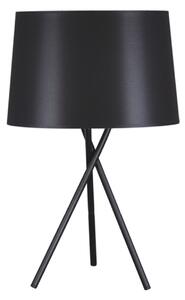 KEJO Moderní stolní lampa REMI BLACK, 1xE27, 60W, kulatá, černá K-4352