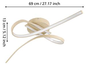 Eglo 901103 - LED Stropní svítidlo SELVINA LED/20,5W/230V hnědá