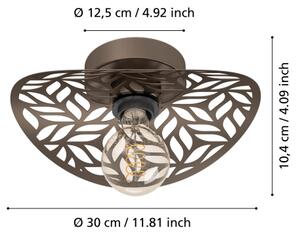 Eglo 44125 - Nástěnné svítidlo SWABY 1xE27/60W/230V bronzová