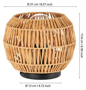 Eglo 44145 - Stolní lampa SHELDON 1xE27/40W/230V hnědá
