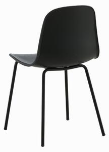 Jídelní židle Arctic, 2ks, černá, S49xD47,5xV82