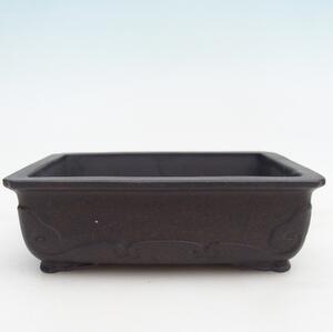 E-bonsai Keramická bonsai miska 14,5 x 10 x 4,5 cm hnědookrová