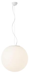 Redo 9975 Baloo, venkovní závěsné svítidlo, kulatý bílý polyetylén, 1xE27 max 23W, průměr 45cm, IP44
