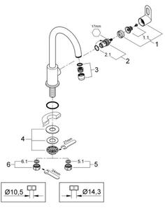 GROHE 31222000 - Dřezová baterie BAULOOP lesklý chrom