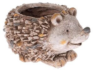 Keramický obal na květináč - ježek Kryštof, 33,5 x 18,5 x 24 cm