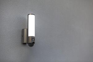 LUTEC Venkovní nástěnné chytré LED osvětlení ELARA s bezpečnostní kamerou a čidlem, 17,5W 5267106001