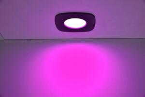 LUTEC Vestavné bodové LED chytré osvětlení RINA s RGB funkcí, 7,7W, teplá bílá-studená bílá, čtverec, čern 8304301012