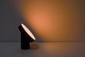 LUTEC Stolní chytrá LED lampa MOA s bluetooth a RGB funkcí, 9,5W, kulatá, černá 8501701012