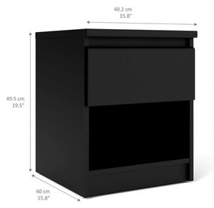 Noční stolek Naia 76238 černý mat - TVI