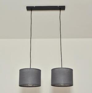 Lustr na lanku ALBA 2xE27/15W/230V šedá