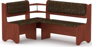 Rohová lavice SOFIA (Barva dřeva: kalvados, Materiál potahu: tkanina - boston brown)