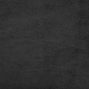 Černá pohodlná sametová lenoška Chesterfield - pravá NIMES