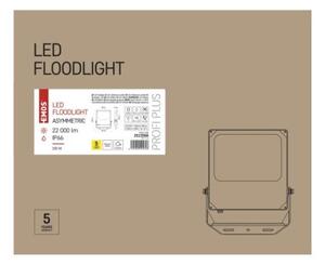 EMOS LED reflektor PROFI PLUS asymmetric, 200W, denní bílá, černý ZS1200A