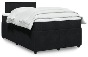 Box spring postel s matrací černá 120 x 190 cm samet 3287682