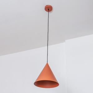 Lustr na lanku ETNA II 1xE27/15W/230V pr. 18,5 cm oranžová