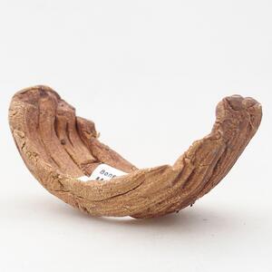 E-bonsai Keramická Skořápka 9 x 4,5 x 4,5 cm hnědá