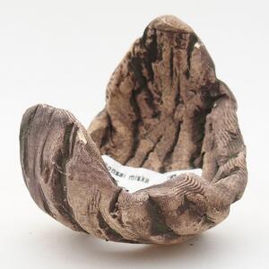 E-bonsai Keramická Skořápka 6,5 x 6,5 x 8 cm zelená