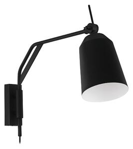 EGLO Moderní nástěnná lampa LORETO, 1xE27, 40W, černá 900157