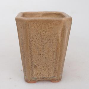 E-bonsai Keramická bonsai miska 5,5 x 5,5 x 7 cm béžová