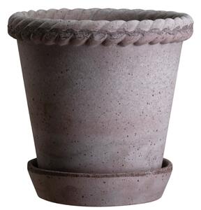 Bergs Potter Terakotový květináč Emilia Grey - 16 cm BP101