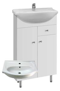 A-Interiéry Koupelnová skříňka s keramickým umyvadlem Vilma S 55 ZV