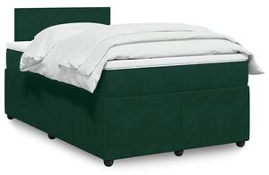 Box spring postel s matrací tmavě zelená 120 x 200 cm samet 3287707