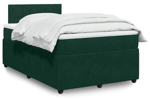 Box spring postel s matrací tmavě zelená 120 x 200 cm samet 3287713