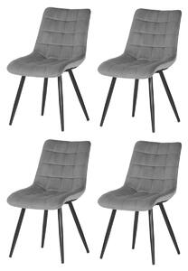 Sada jídelních židlí CT-384 GREY4, 4 ks