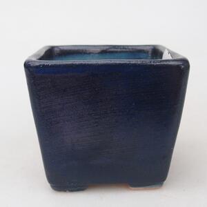 E-bonsai Keramická bonsai miska 7,5 x 7,5 x 7 cm modrá