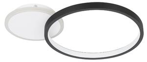 EGLO LED designové stropní světlo GAFARES, 15W, teplá-studená bílá, kulaté, černé 900421