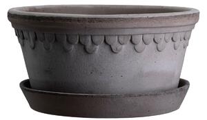 Bergs Potter Terakotový květináč Copenhagen Grey - 21 cm BP107