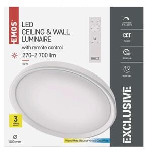 EMOS LED přisazené svítidlo ILVI, 45W, 2700lm, stmívatelné, bílé ZM5169