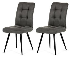 Sada jídelních židlí Vintage DCL-D1250 GREY3, 2 ks