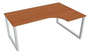 Kancelářský pracovní stůl Ergo UEO180060L, bílá RAL 9016, deskaakát