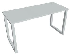Kancelářský pracovní stůl UEO 1400, bílá RAL 9016, deskaakát