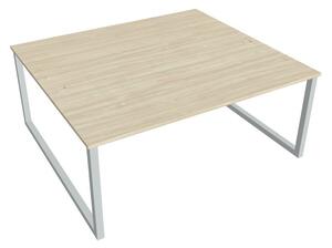 Kancelářský pracovní stůl USDO 1800, bílá RAL 9016, deskaakát
