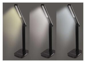 EMOS Stmívatelná LED moderní stolní lampa CARSON, 6W, teplá bílá-studená bílá, černá Z7618B