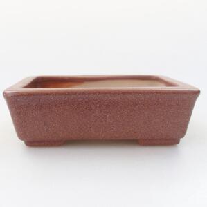 E-bonsai Keramická bonsai miska 11 x 8,5 x 3,5 cm vínová
