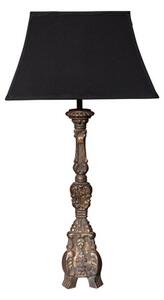 Prémiová vyřezávaná lampa ve stylu Art Bois s atypickým stínítkem 70 cm