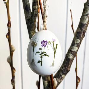 Det Gamle Apotek Velikonoční vajíčko Spring Flowers - White DGA146