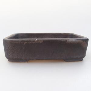 E-bonsai Keramická bonsai miska 13 x 9,5 x 3,5 cm šedá