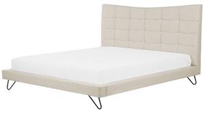 Béžová postel 160 x 200cm LANNION